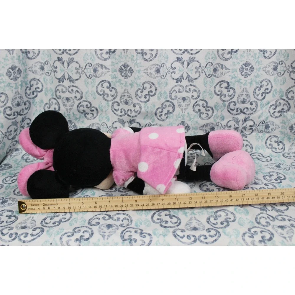 Disney Minnie Mouse Plush Pink Polka Dot Dress Stuffed Animal‎ 19 Inch Just Play